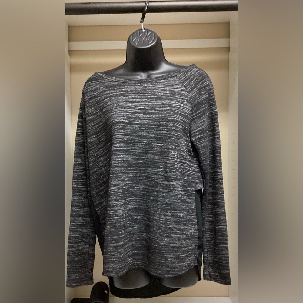 Black and Gray Striped Sweater